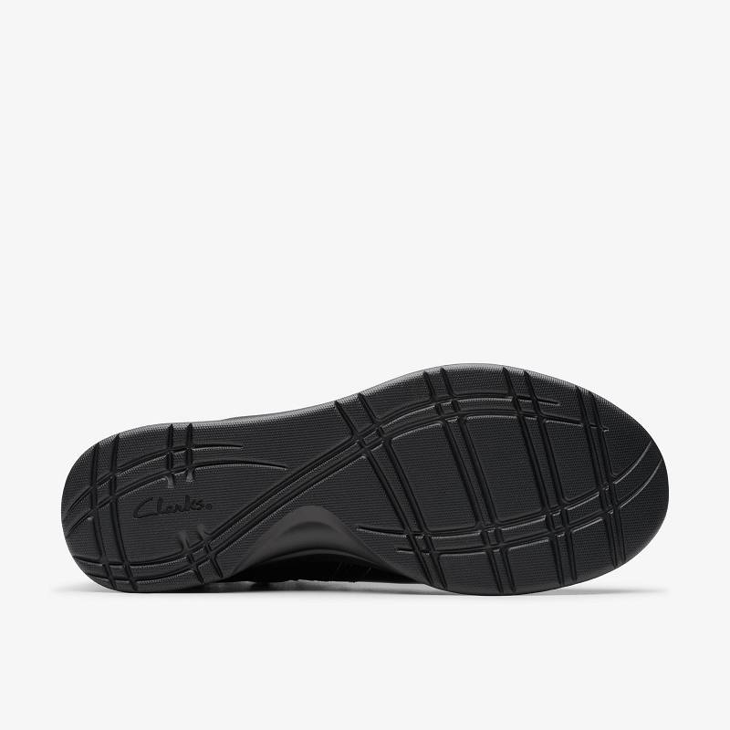 Black Crinkle Patent Clarks Ellowyn Strap | CLKS-85557