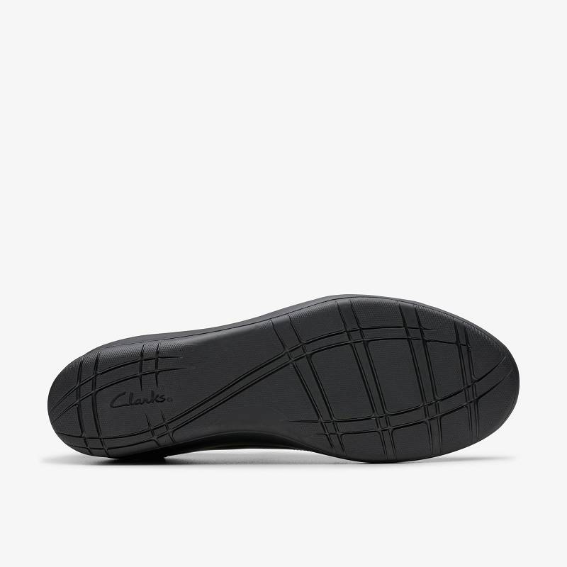 Black Crinkle Patent Clarks Suttyn Zip | CLKS-84726