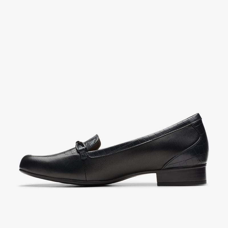 Black Crocodile Clarks Juliet Shine | CLKS-85437