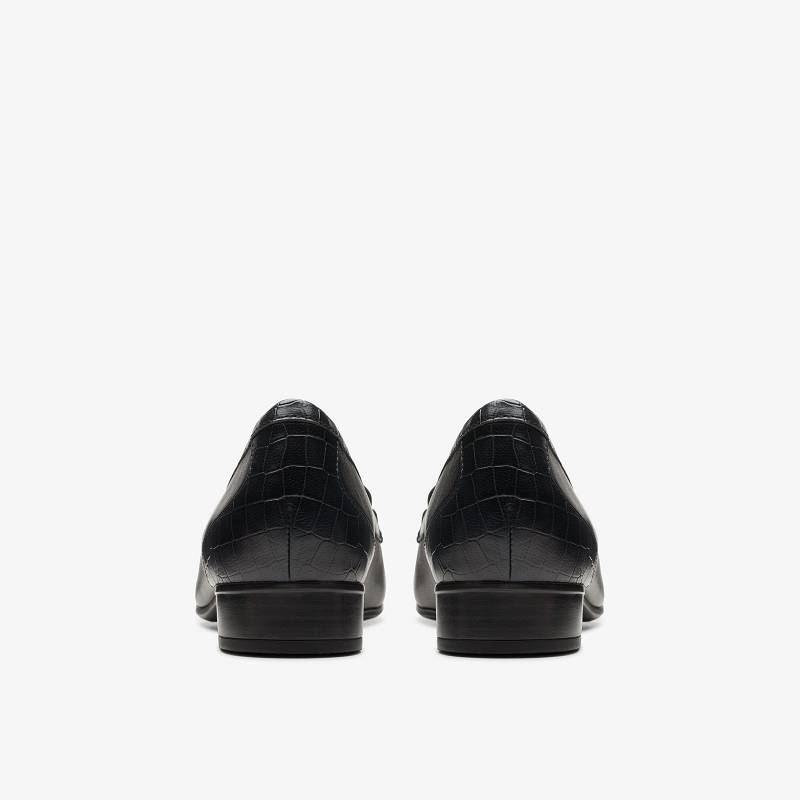 Black Crocodile Clarks Juliet Shine | CLKS-85437