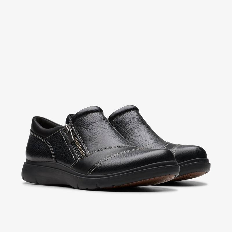 Black Leather Clarks Certina Pure | CLKS-84768