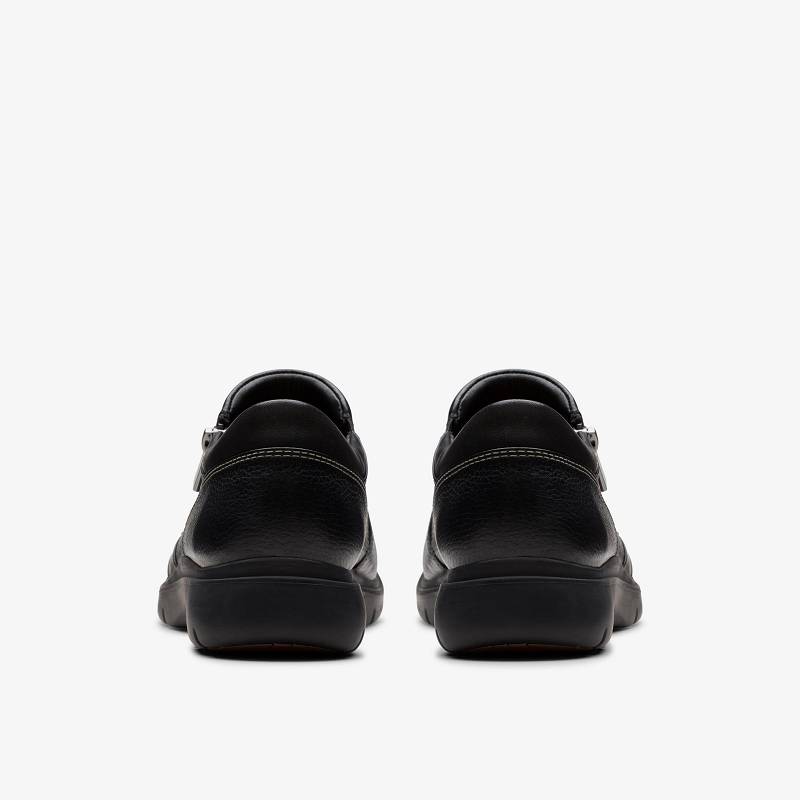 Black Leather Clarks Certina Pure | CLKS-84768