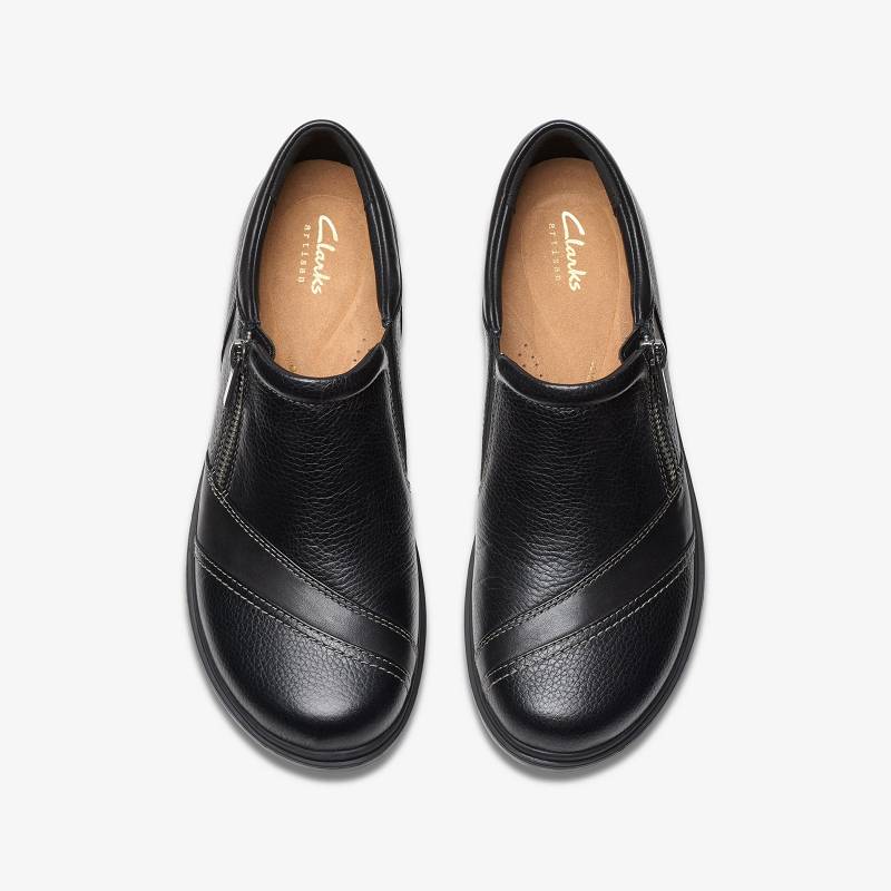 Black Leather Clarks Certina Pure | CLKS-84768