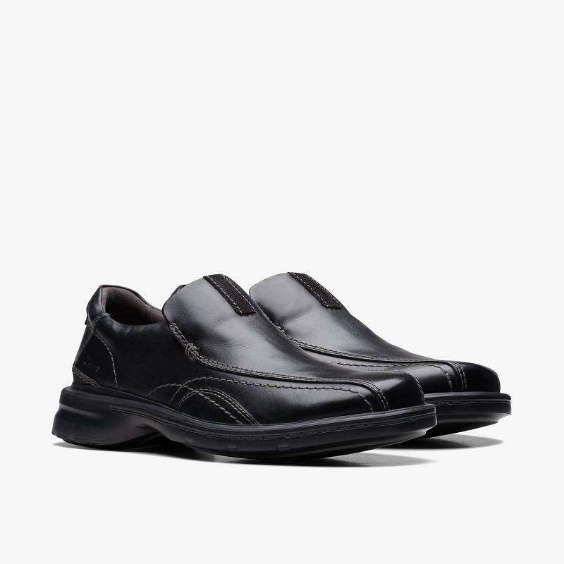Black Leather Clarks Gessler Step | CLKS-84288