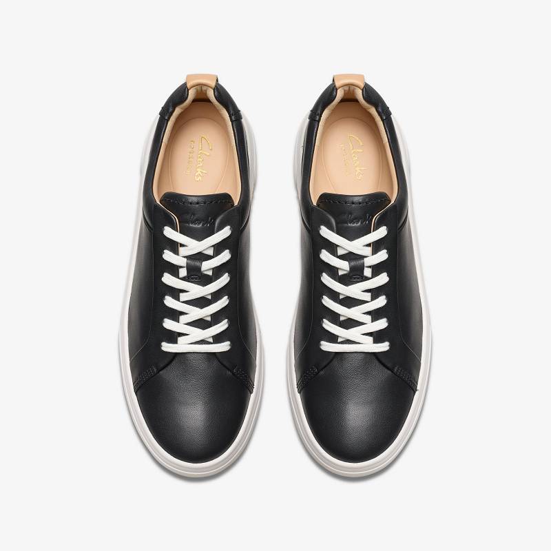 Black Leather Clarks Hollyhock Walk | CLKS-84691