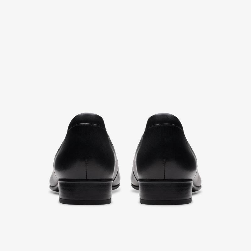 Black Leather Clarks Krystine May | CLKS-85224