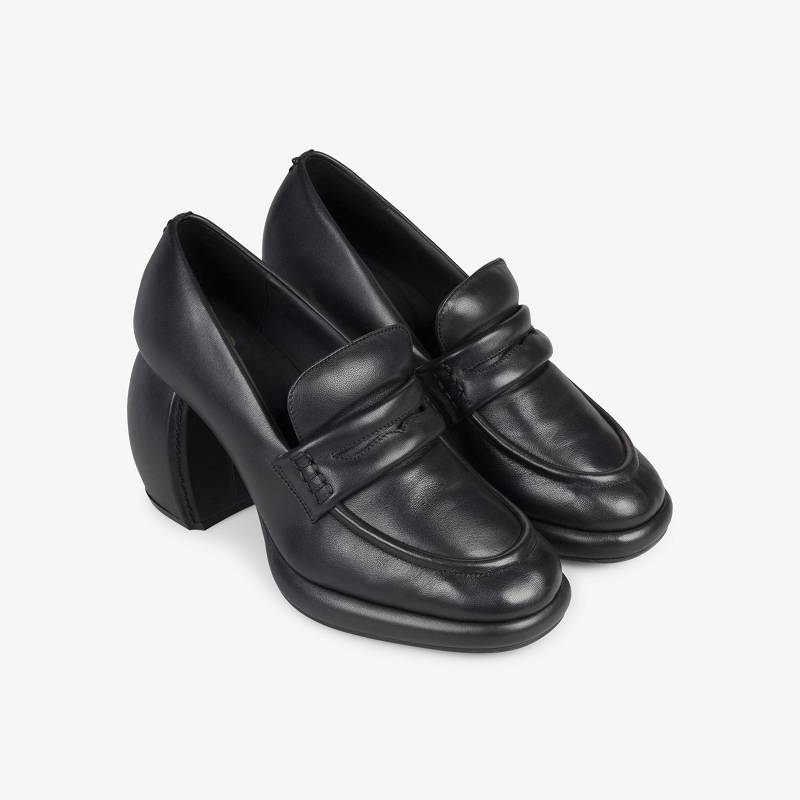 Black Leather Clarks Martine Rose Womens Loafer 1 | CLKS-85119