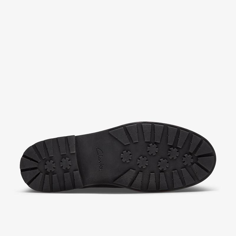 Black Leather Clarks Orinoco 2 Lane | CLKS-85573