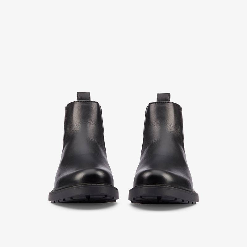 Black Leather Clarks Orinoco 2 Lane | CLKS-85573
