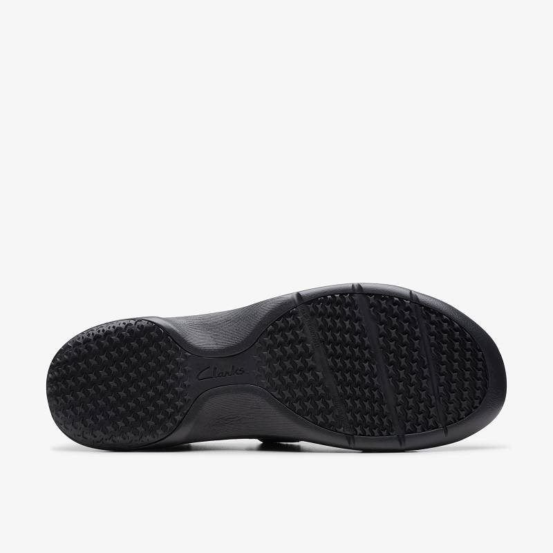 Black Leather Clarks Pro Gem | CLKS-84761