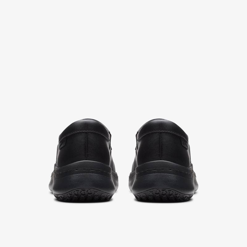 Black Leather Clarks Pro Gem | CLKS-84800