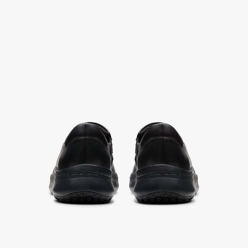 Black Leather Clarks Pro Lux | CLKS-84884