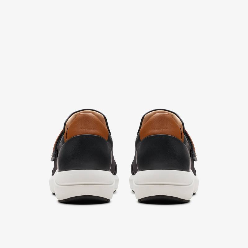 Black Leather Clarks TIVOLI STRAP | CLKS-85168