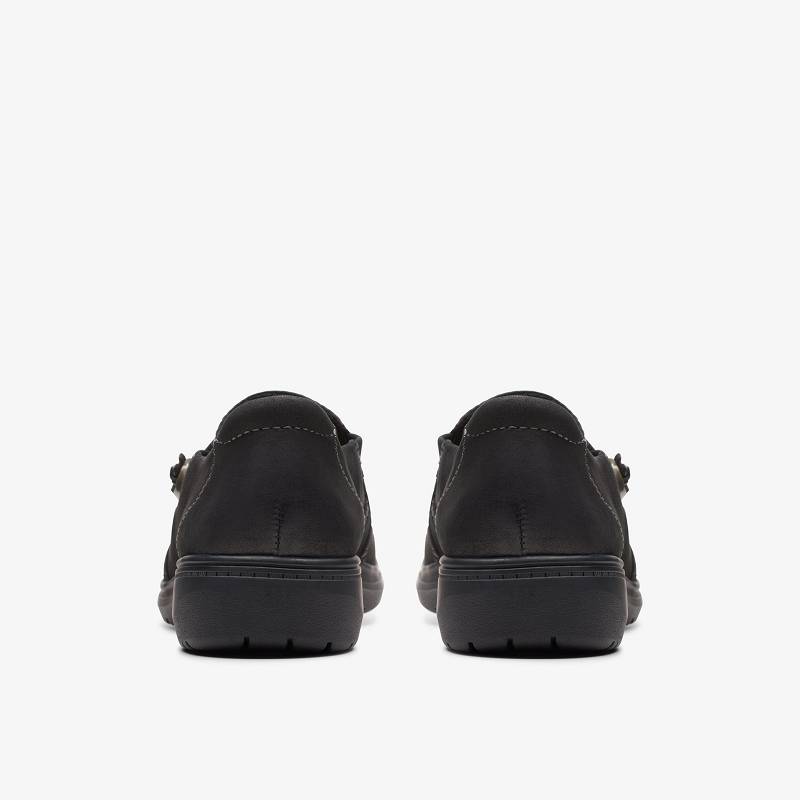 Black Nubuck Clarks Carleigh Pearl | CLKS-85306