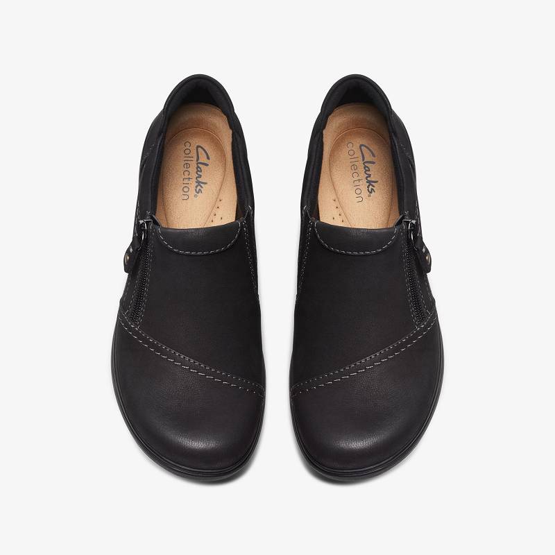 Black Nubuck Clarks Carleigh Ray | CLKS-85357