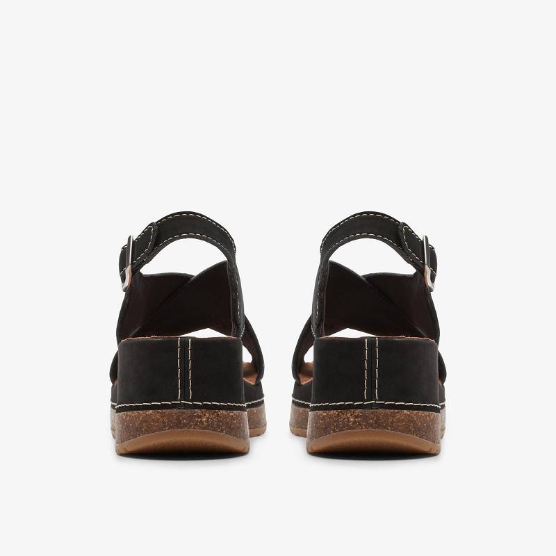 Black Nubuck Clarks Kassanda Step | CLKS-84936