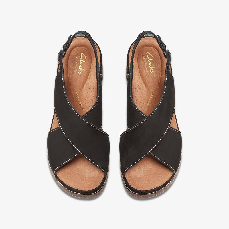 Black Nubuck Clarks Kassanda Step | CLKS-84936