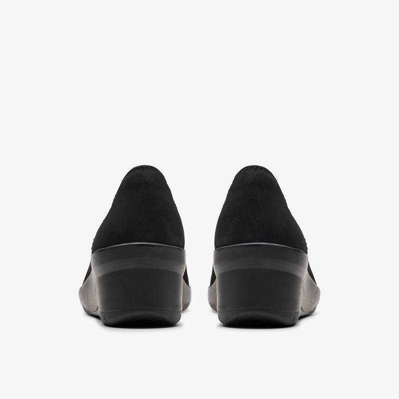 Black Nubuck Clarks Suttyn Kaylie | CLKS-84734