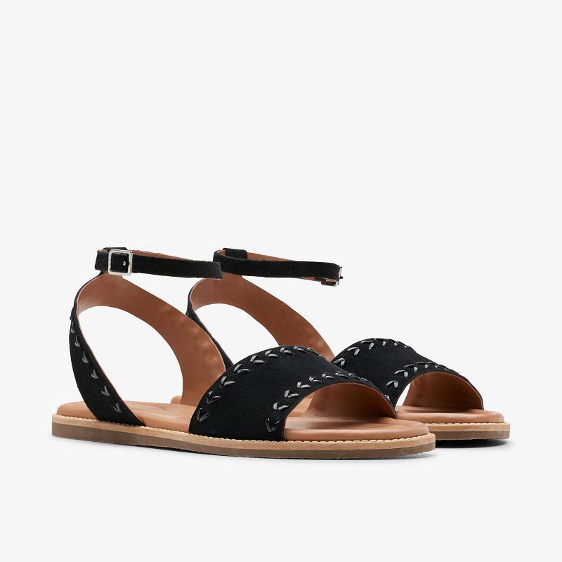 Black Suede Clarks Maritime May | CLKS-84934