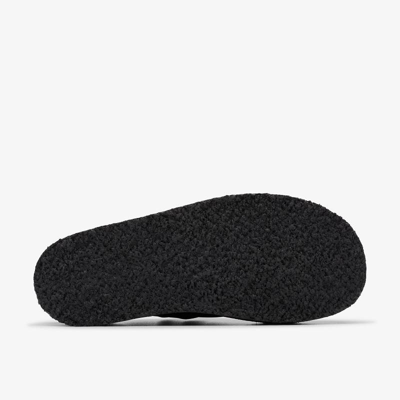 Black Suede Clarks Trek Wedge Mule | CLKS-84759