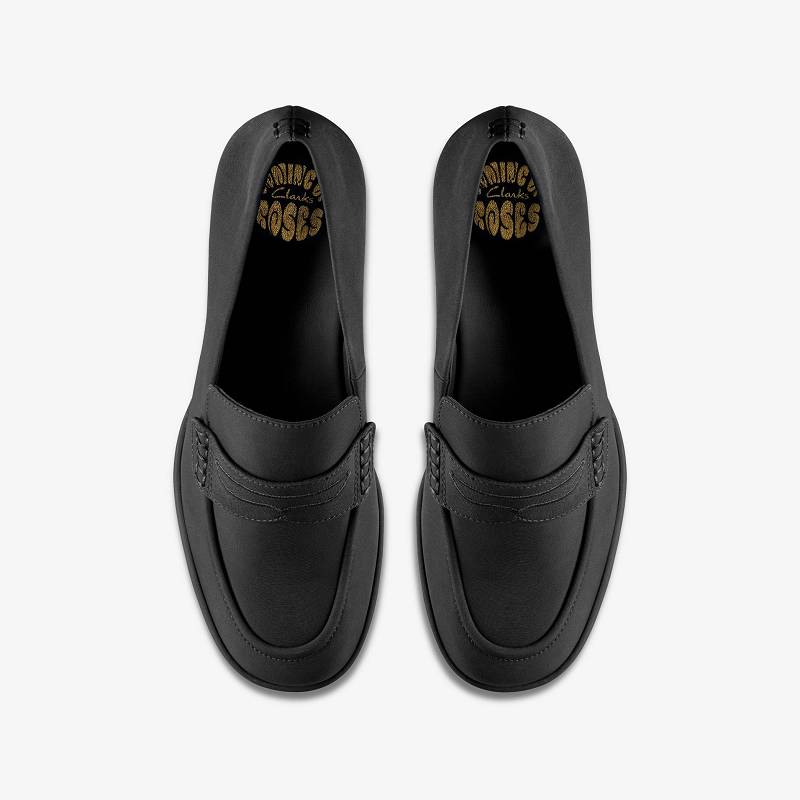 Black Textile Clarks Martine Rose Womens Loafer 2 | CLKS-85275