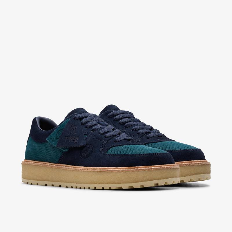 Blue Multicolour Clarks Sandford 2 X Ronnie Fieg Blue Multicolor | CLKS-84256