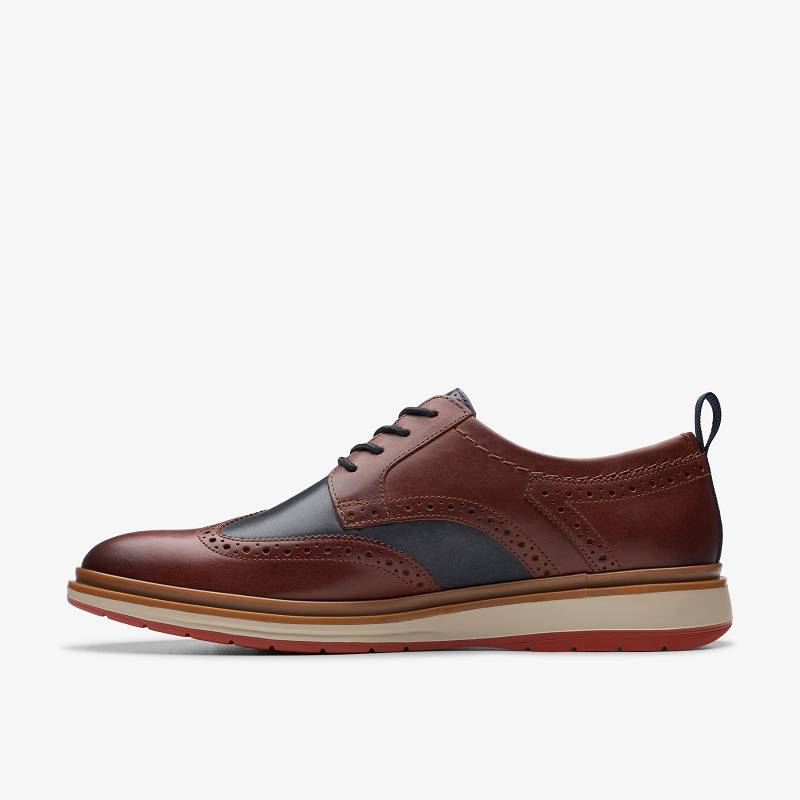British Tan Combination Clarks Chantry Wing | CLKS-84474