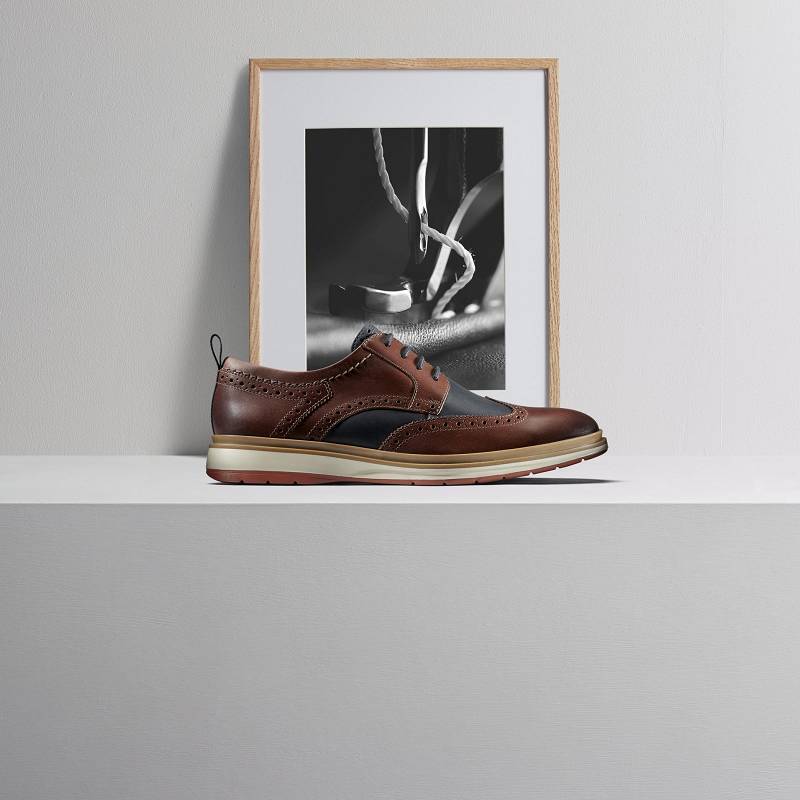 British Tan Combination Clarks Chantry Wing | CLKS-84474