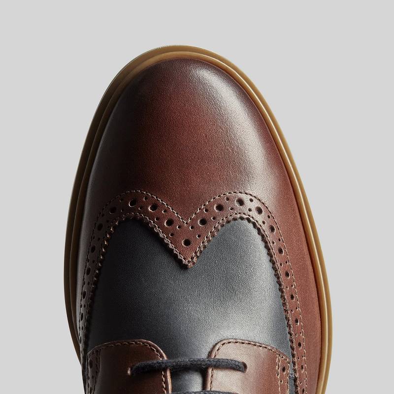 British Tan Combination Clarks Chantry Wing | CLKS-84474