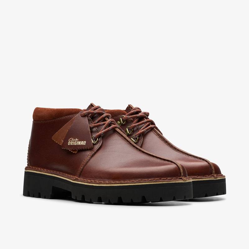 British Tan Leather Clarks Trek Hike | CLKS-84593