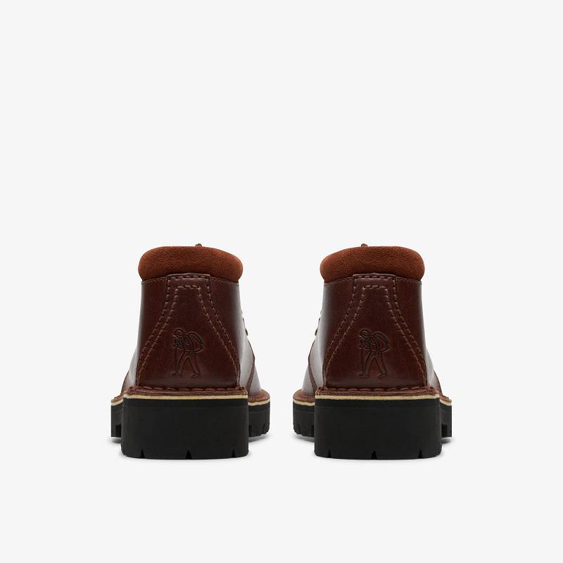 British Tan Leather Clarks Trek Hike | CLKS-84593