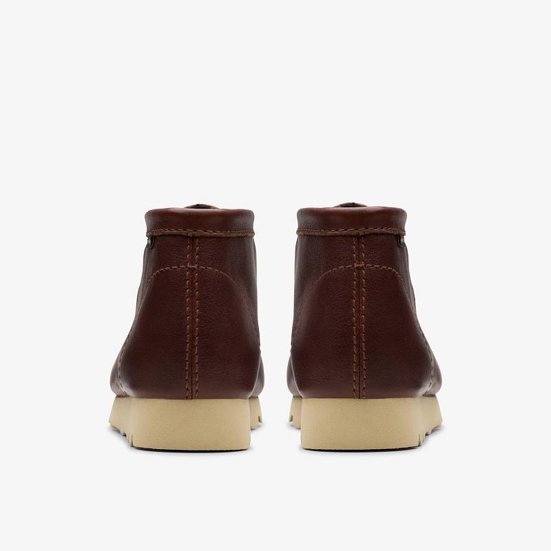 British Tan Leather Clarks Wallabee Boot Gore-Tex | CLKS-84612