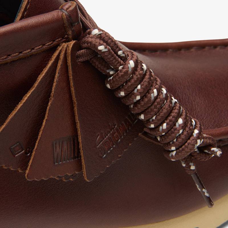 British Tan Leather Clarks Wallabee Boot Gore-Tex | CLKS-84612