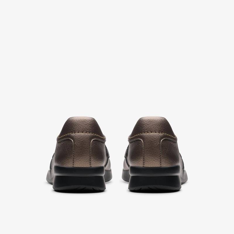 Bronze Metallic Clarks Ellowyn Penny | CLKS-85009