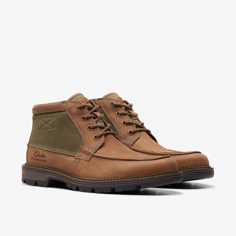 Brown Combination Clarks Maplewalk Moc | CLKS-84528