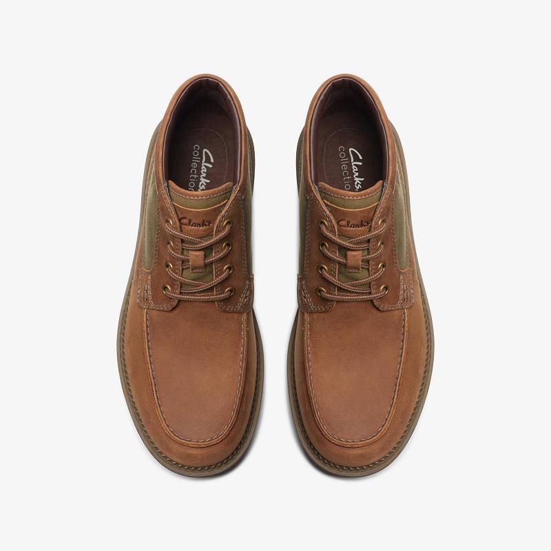 Brown Combination Clarks Maplewalk Moc | CLKS-84528