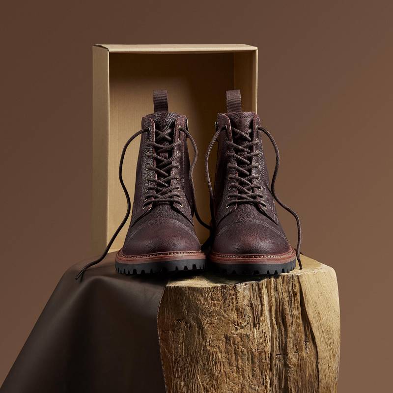 Brown Scotch Grain Clarks Clarkridge Hi | CLKS-84555