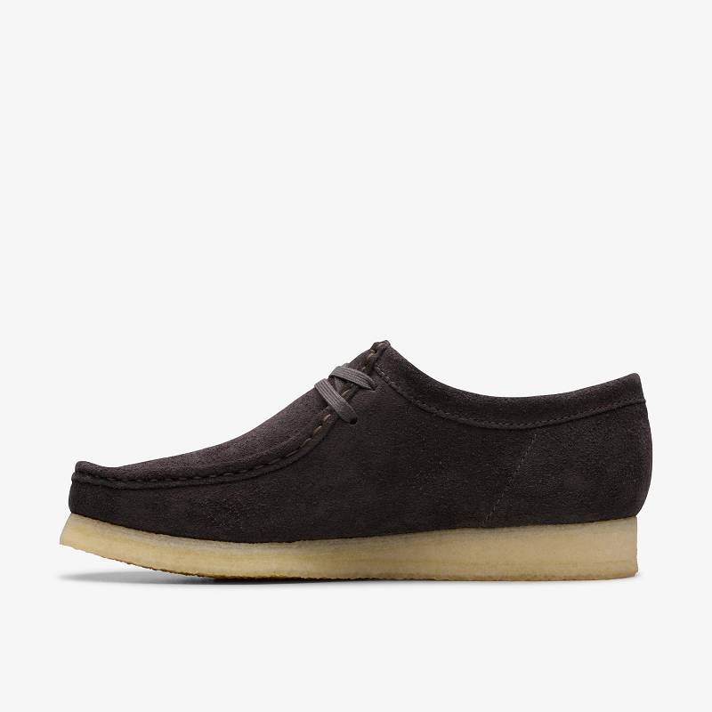 Brown Slate Suede Clarks Wallabee | CLKS-84513