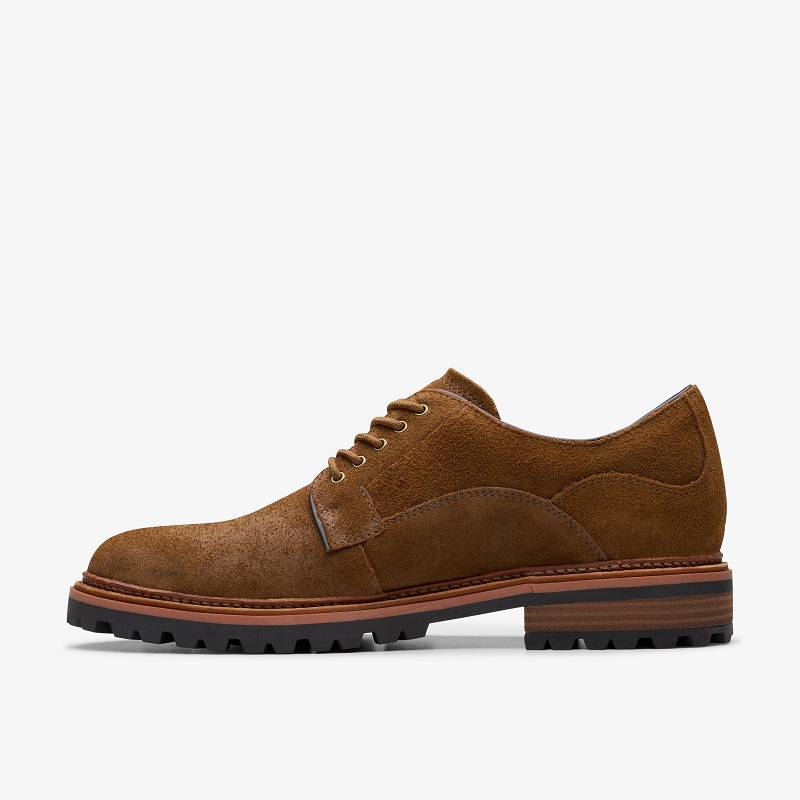 Brown Suede Clarks Clarkridge Lo | CLKS-84423
