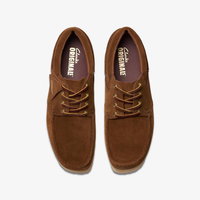 Cola Suede Clarks Wallabee Boat | CLKS-84502