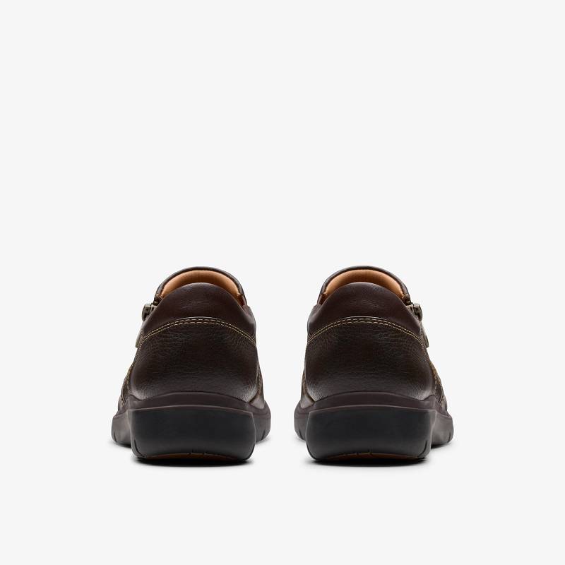Dark Brown Leather Clarks Certina Pure | CLKS-85312