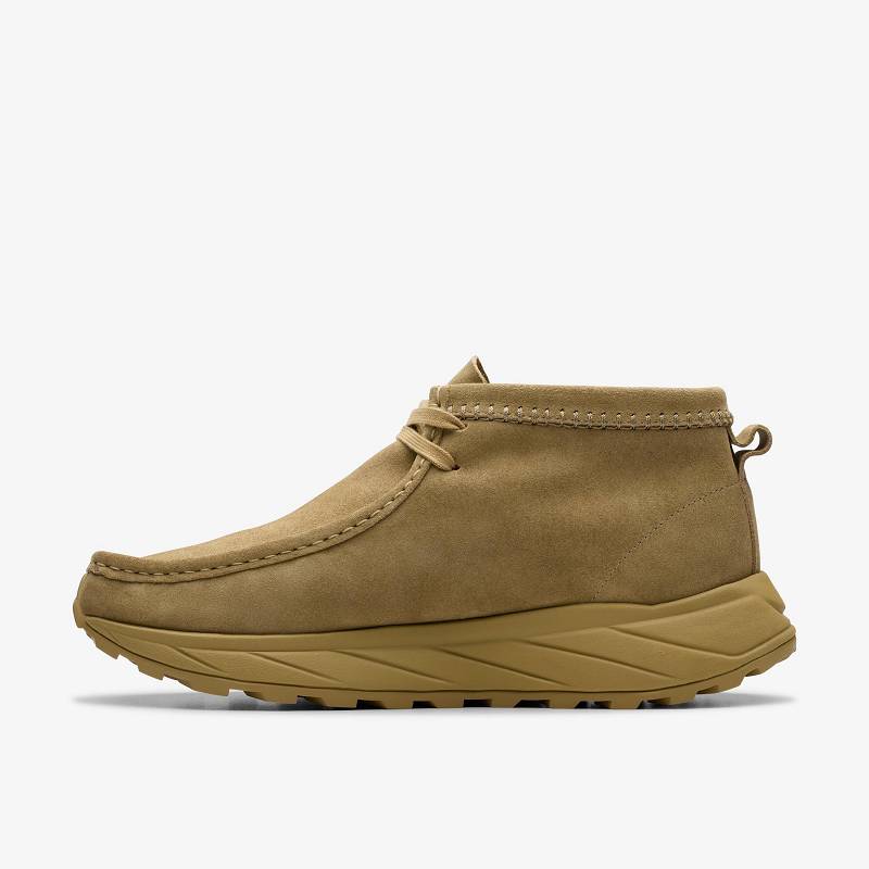 Dark Sand Suede Clarks Wallabee Eden | CLKS-84492