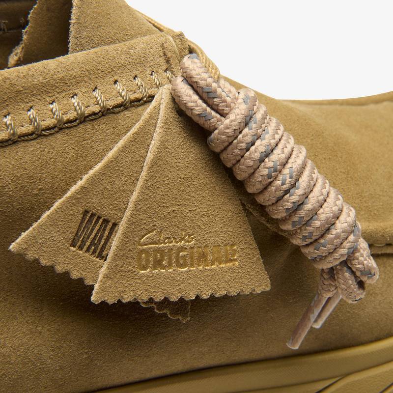 Dark Sand Suede Clarks Wallabee Eden | CLKS-84492