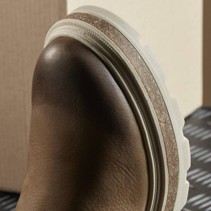 Dark Sand Warmlined Clarks Hencroft Madi Waterproof | CLKS-85509