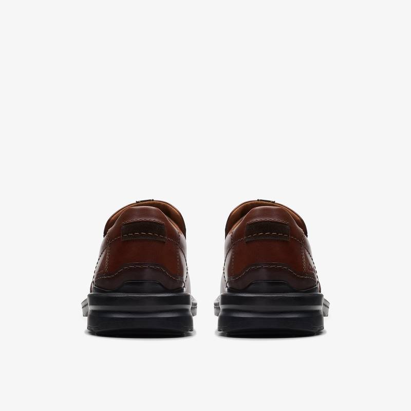 Dark Tan Leather Clarks Gessler Step | CLKS-84307
