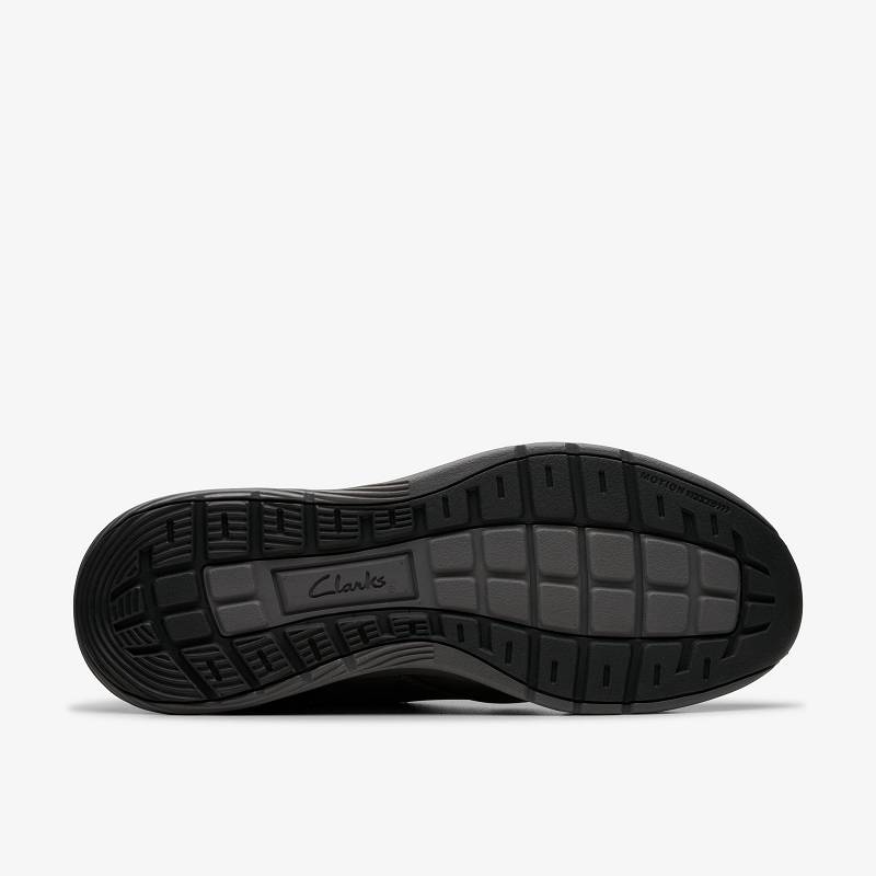 Grey Leather Clarks Motion Trek EZ | CLKS-84228