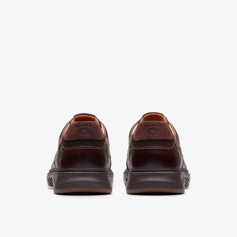 Mahogany Leather Clarks Un Briley Lace | CLKS-84375