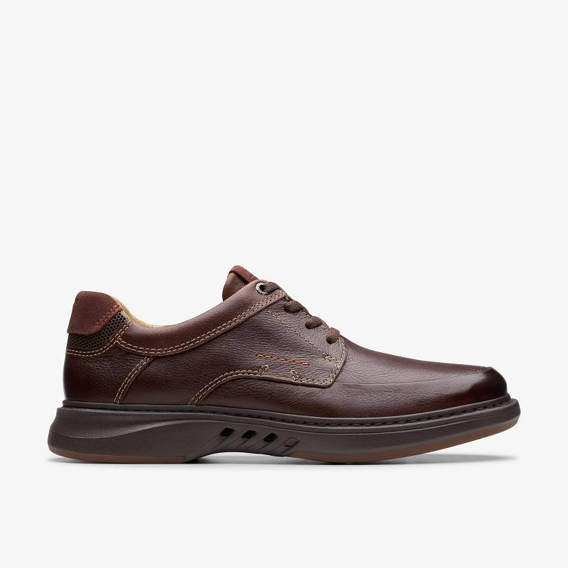 Mahogany Leather Clarks Un Briley Lace | CLKS-84375