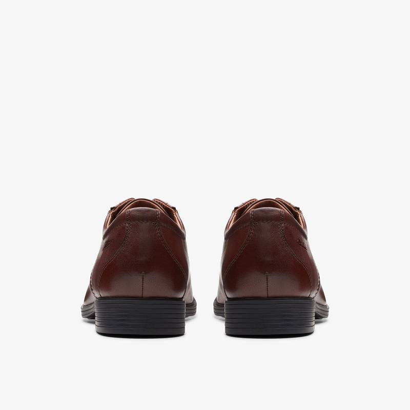 Mahogany Leather Clarks Whiddon Cap | CLKS-84336