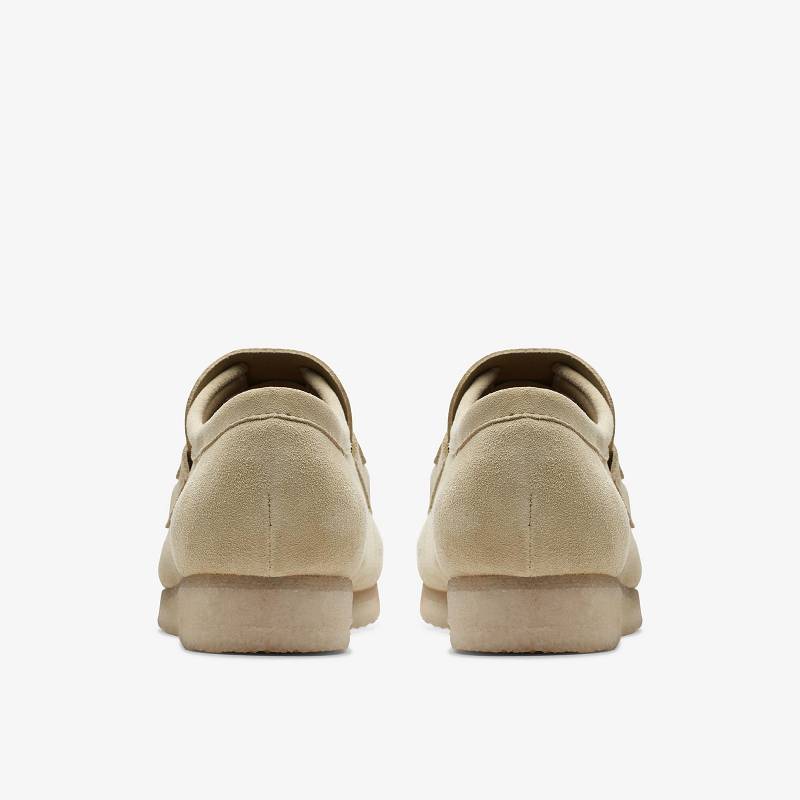 Maple Suede Clarks Wallabee Loafer | CLKS-84299
